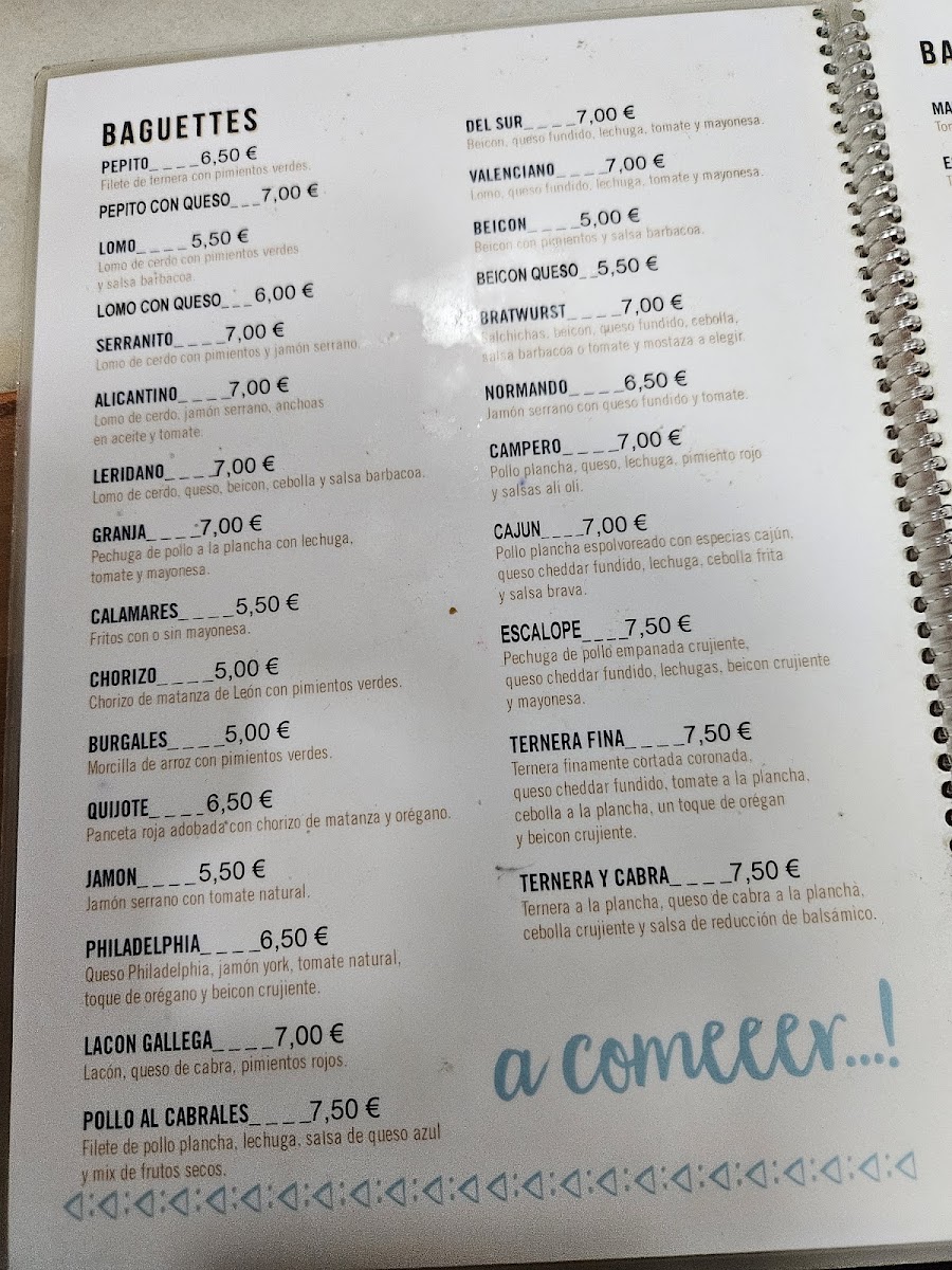 Cafetería Neila Menu - Image 1